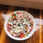 Classic Greek Salad with amazing dressing