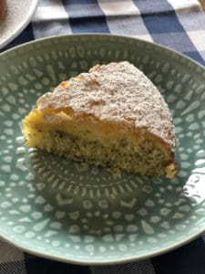 A slice of orange and poppyseed cake made by Mrsfoodiemumma