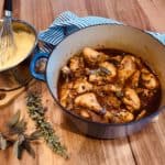 chicken cacciatore with creamy garlic polenta