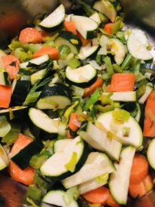 vegetables for healthy meatball soup