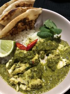 green chicken curry