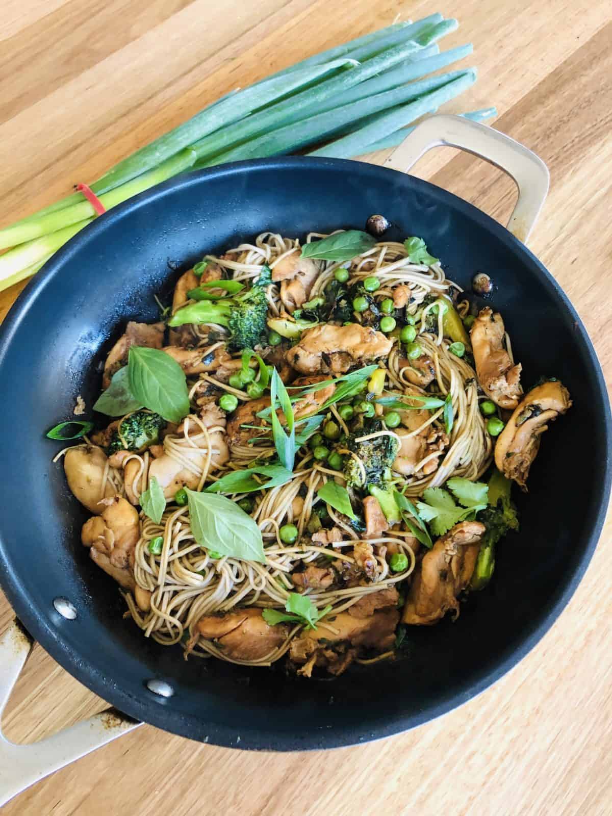 Chicken and Broccoli Stir fry with Soba Noodles
