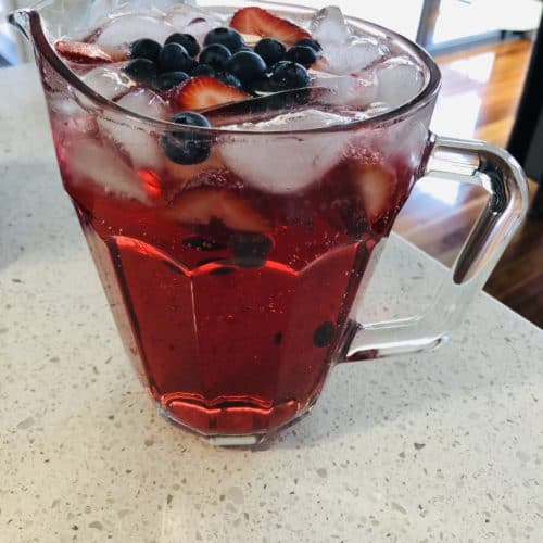 Refreshing berry punch