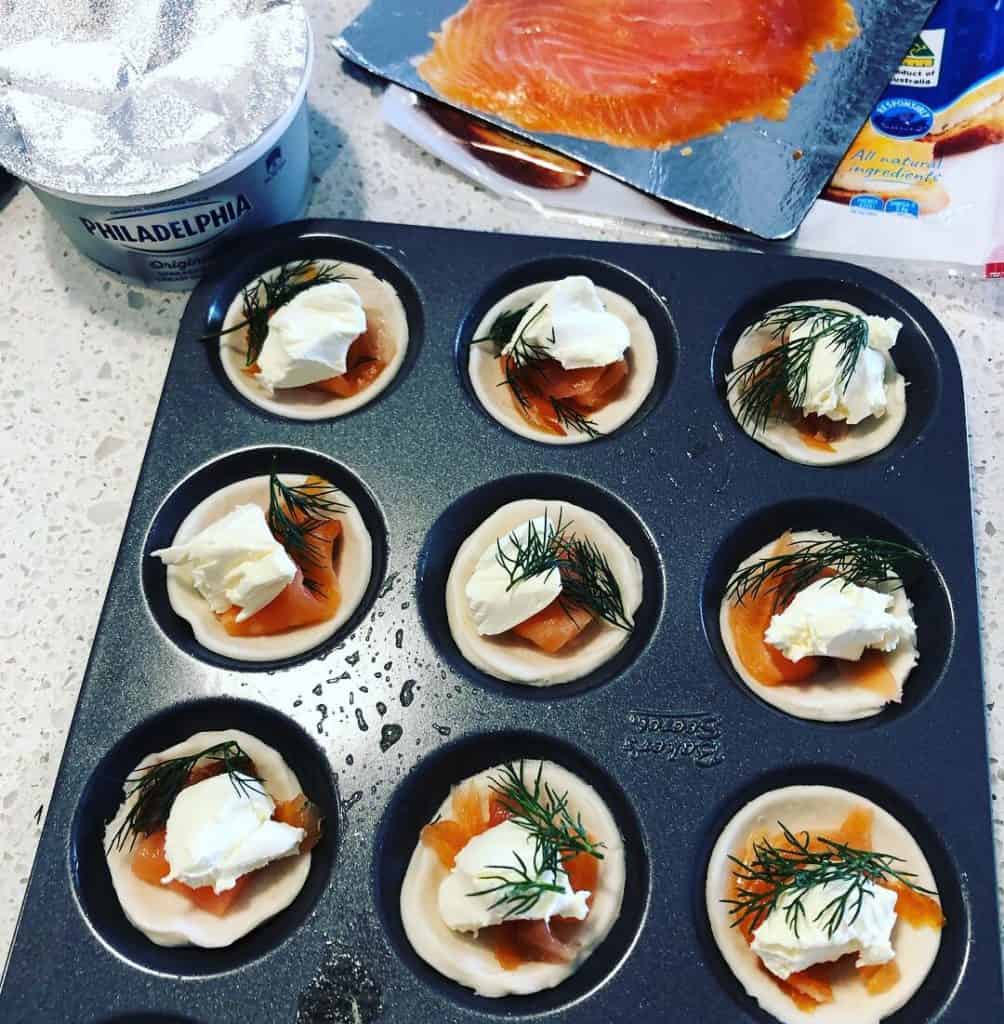 smoked salmon, dill and cream cheese