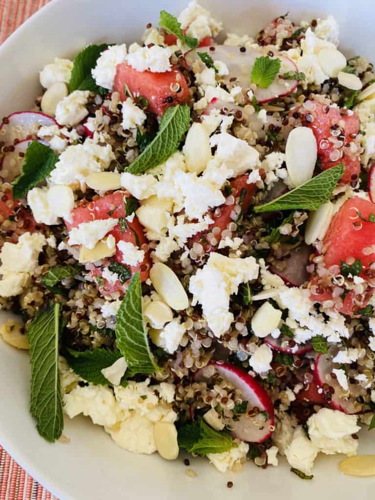 vibrant and refreswatermelon salad 