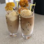 Refreshing iced coffee