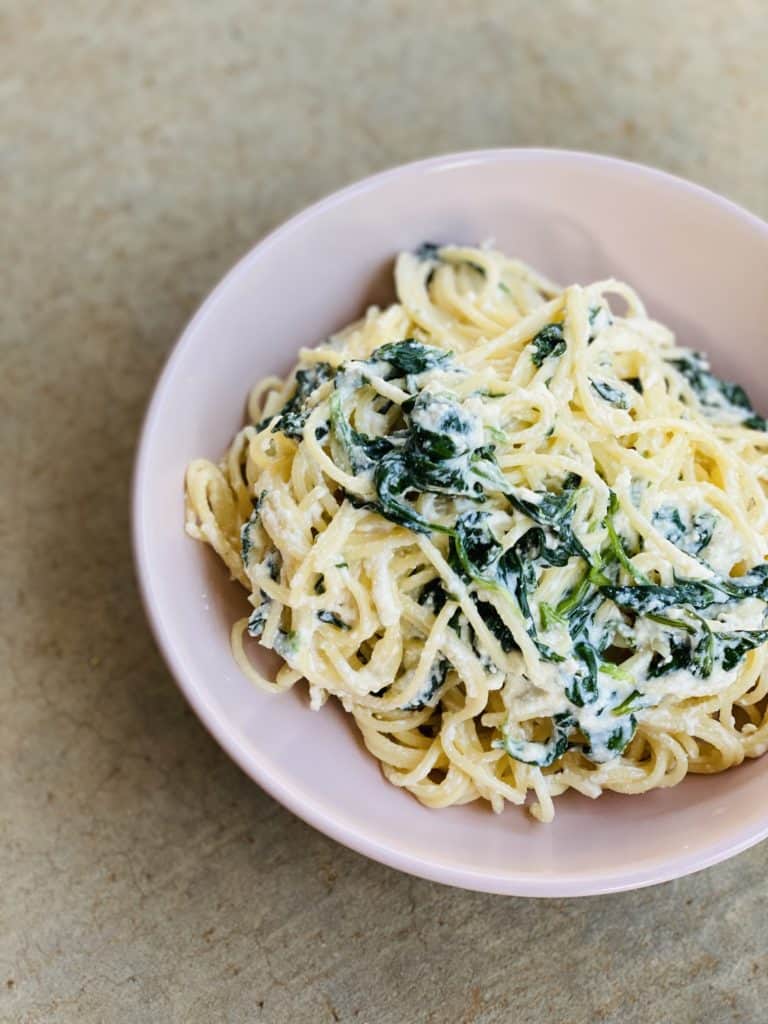 Spinach and Ricotta pasta
