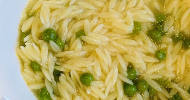 Italian Pastina with Peas
