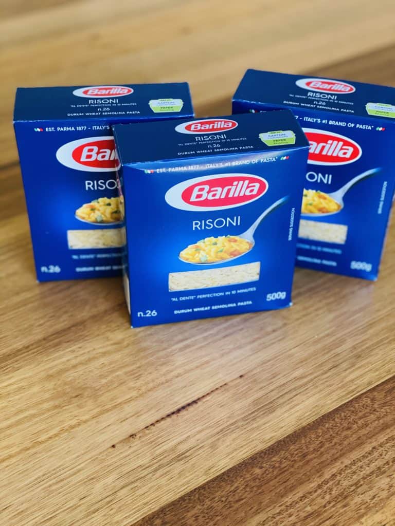 Barilla Risoni pasta 