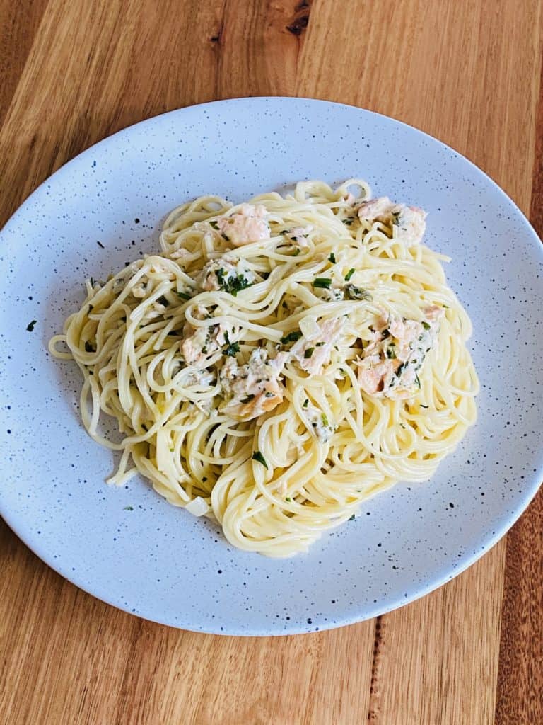 Creamy Salmon Spaghetti