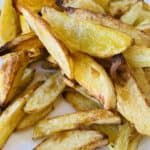 Crunchy oven baked potato chips