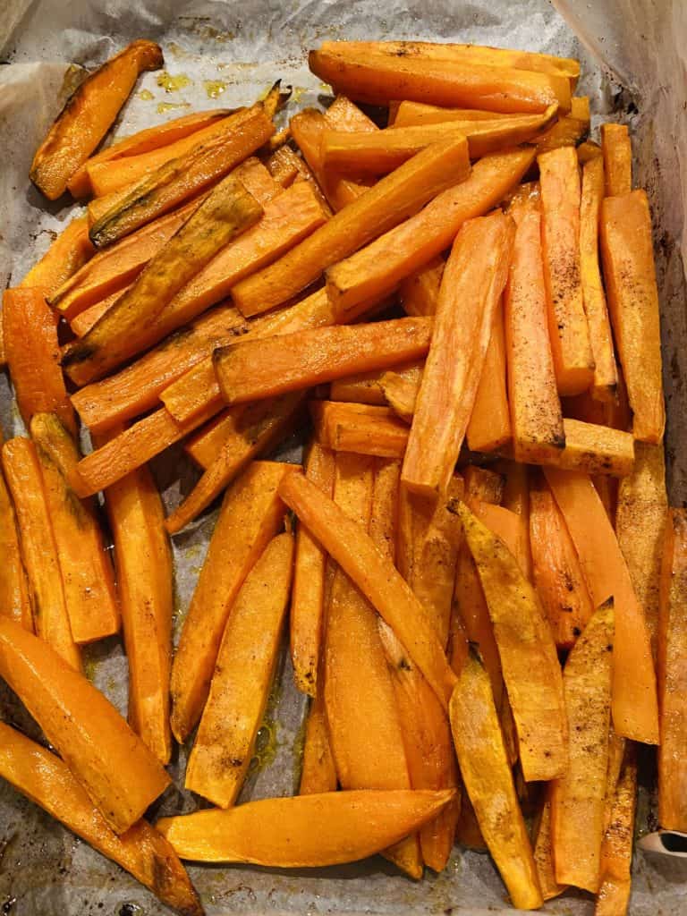 Crunchy sweet potato chips 