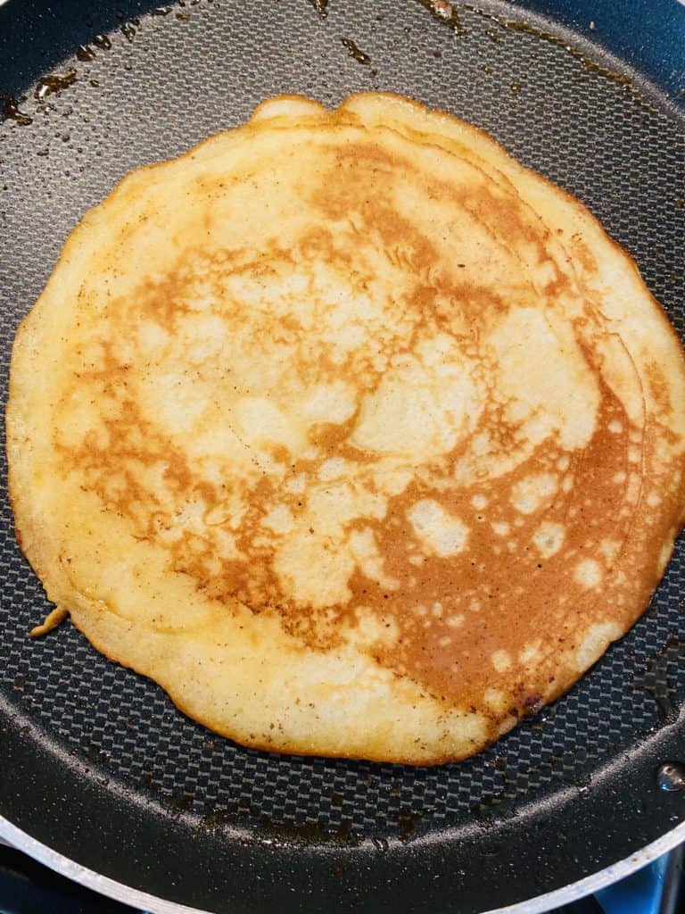 Golden and delicious pancake