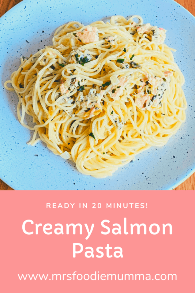 20 minute creamy salmon pasta
