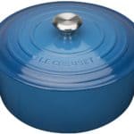 le creuset cast iron casserole pan 