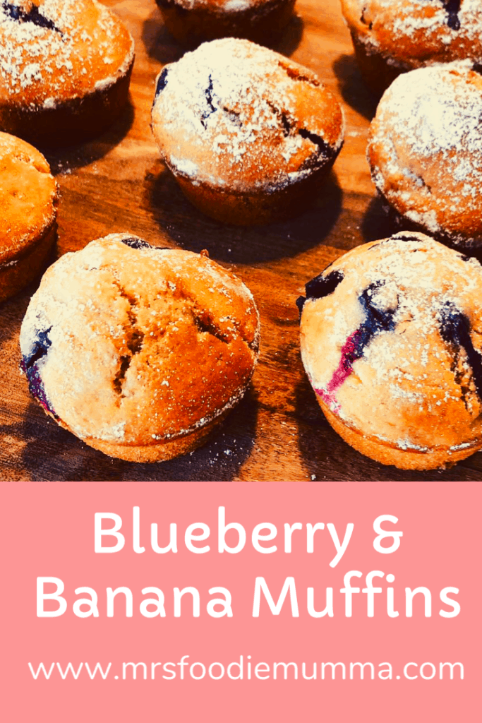 Blueberry and banana muffins