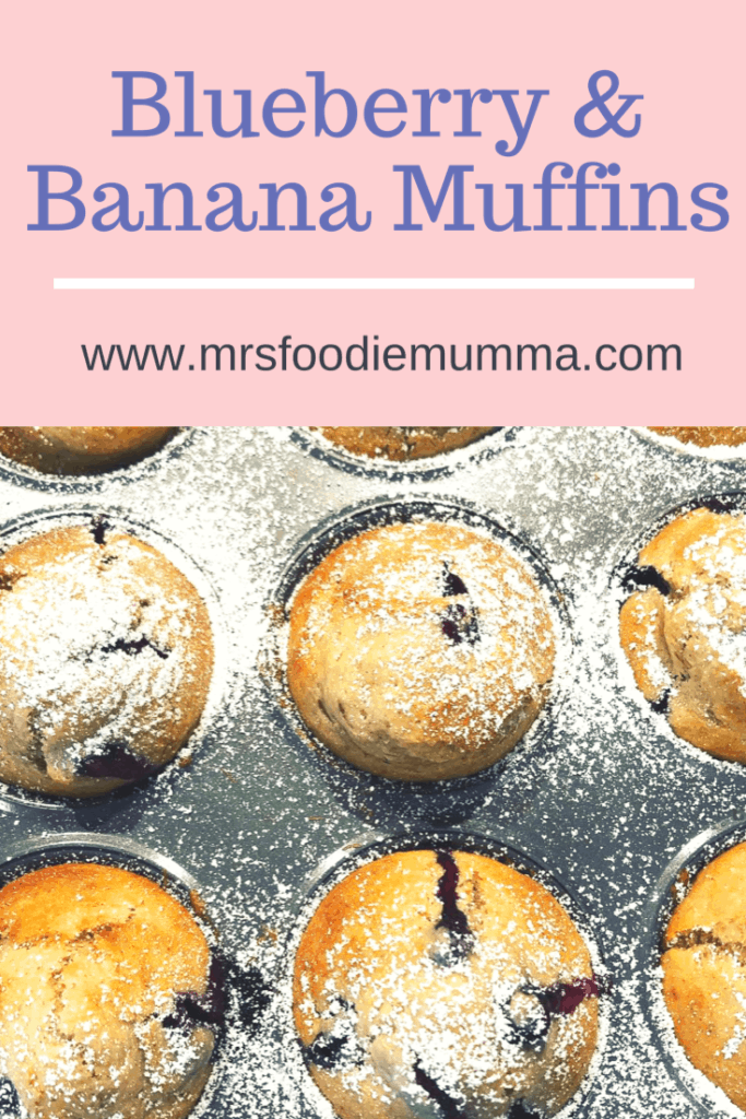 Blueberry and banana muffins