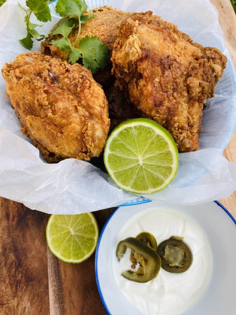 Crispy fried chicken