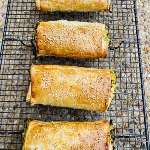 vegetable and ricotta rolls