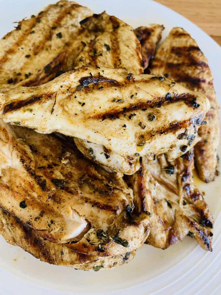 Juicy grilled chicken breast