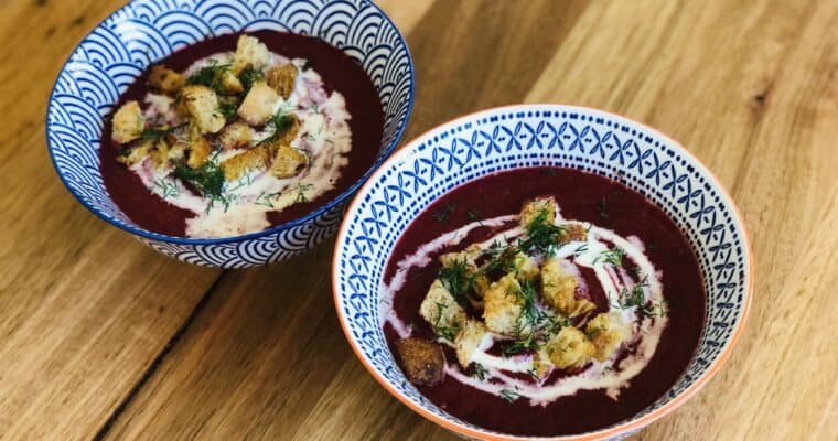 Vibrant beetroot soup