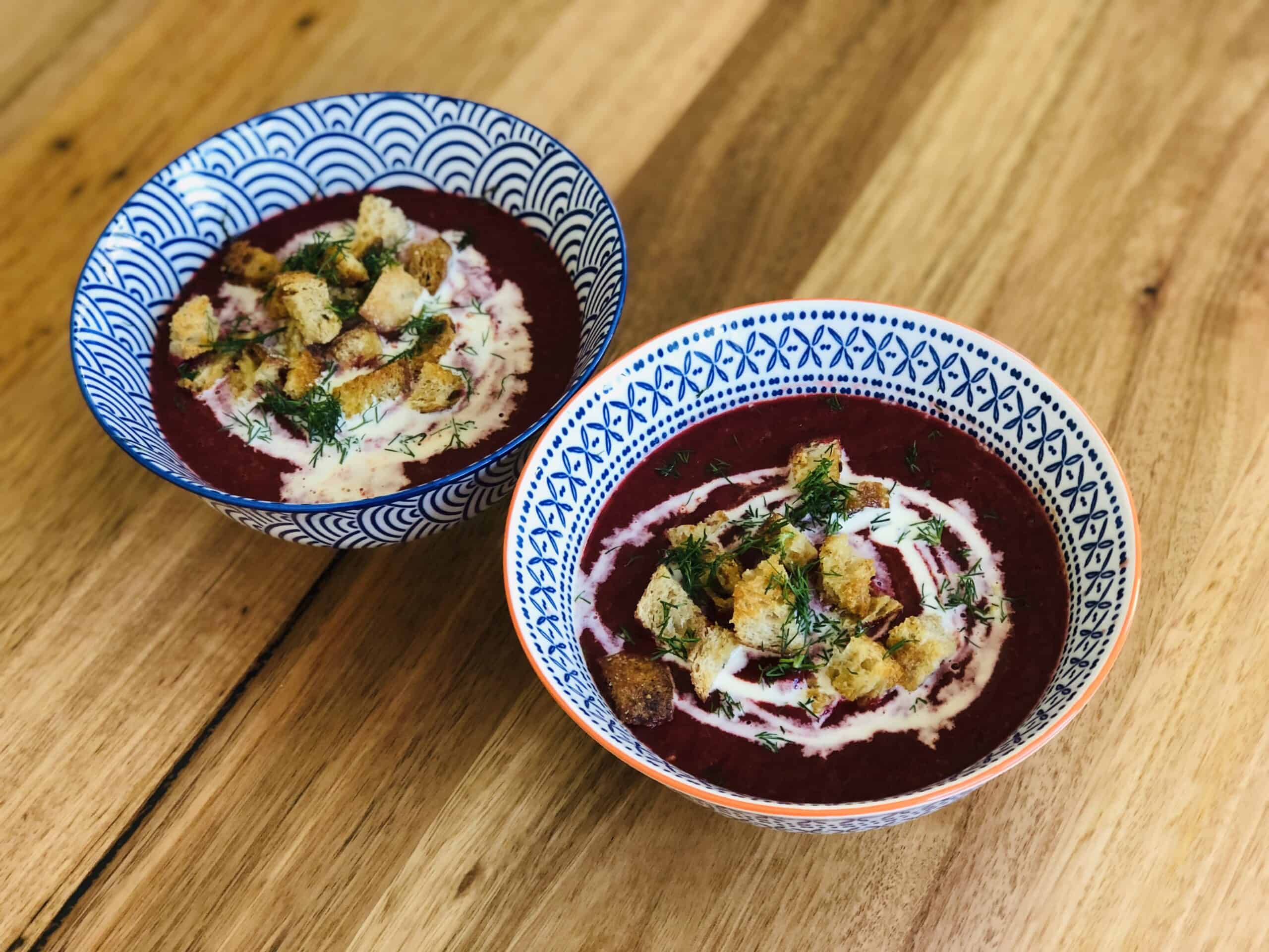 Vibrant beetroot soup