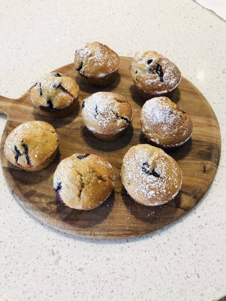Soft and Moist Blueberry and Banana muffins