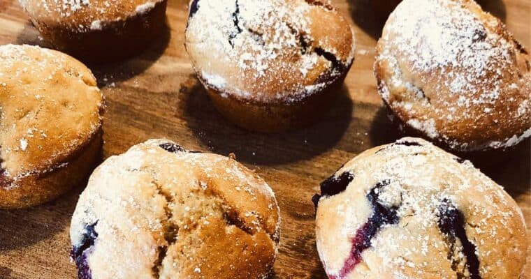 Blueberry and Banana Muffins