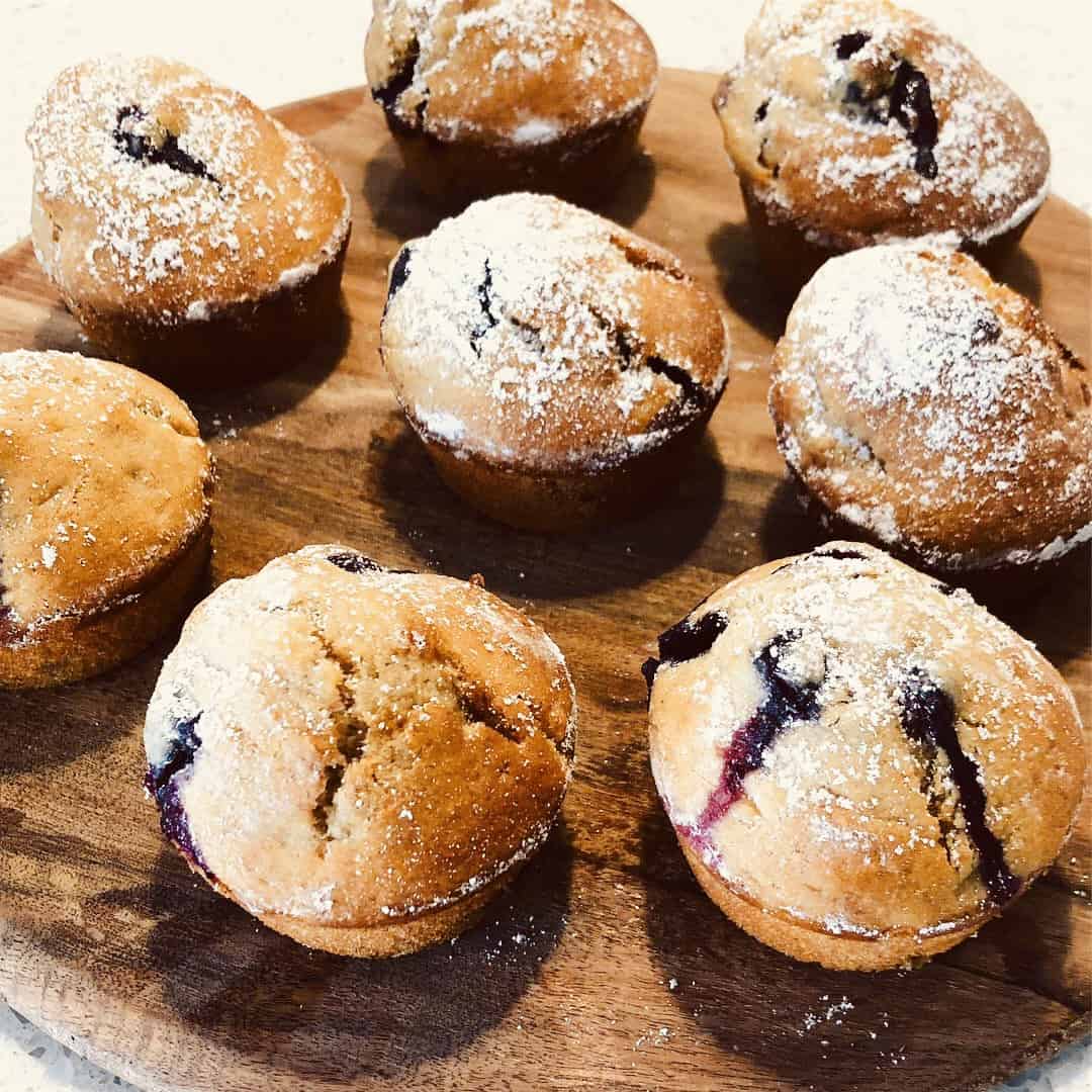 Blueberry and Banana Muffins