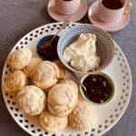 Scones with jam and cream