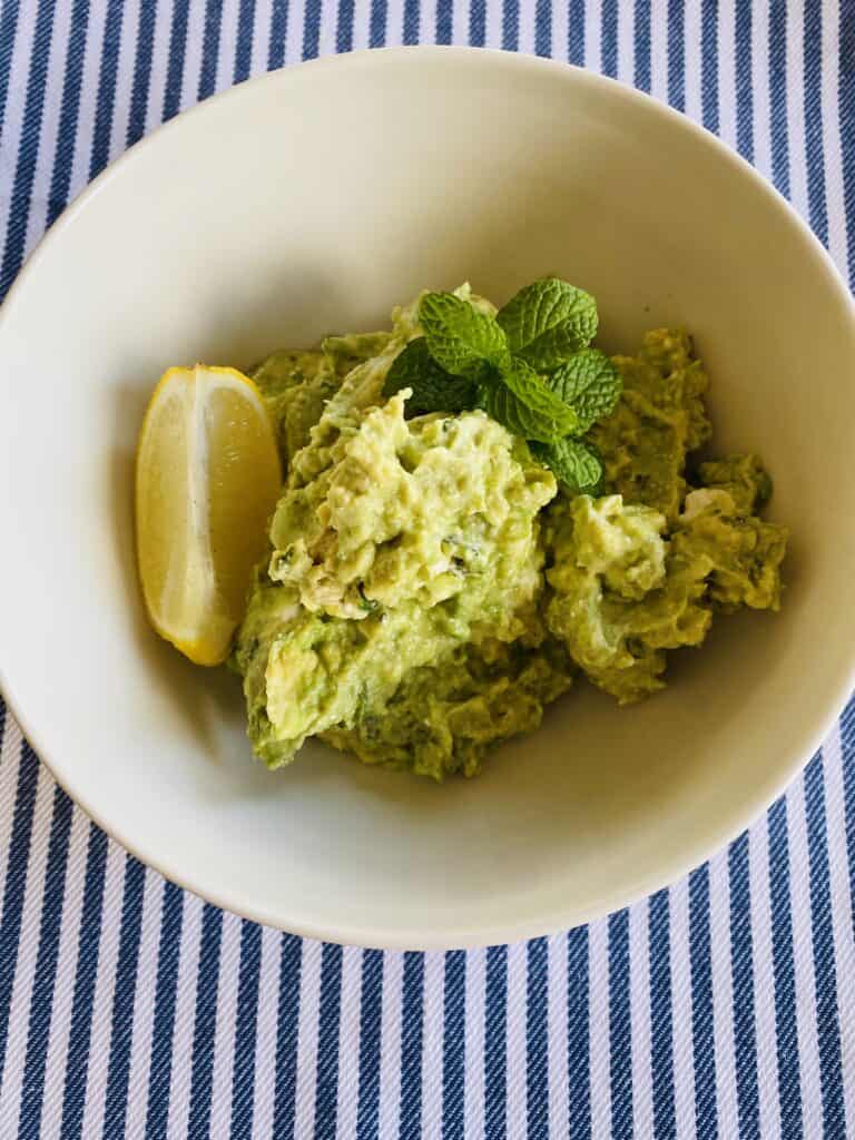 smashed avocado