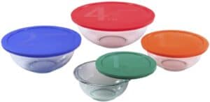glass bowls with lids 