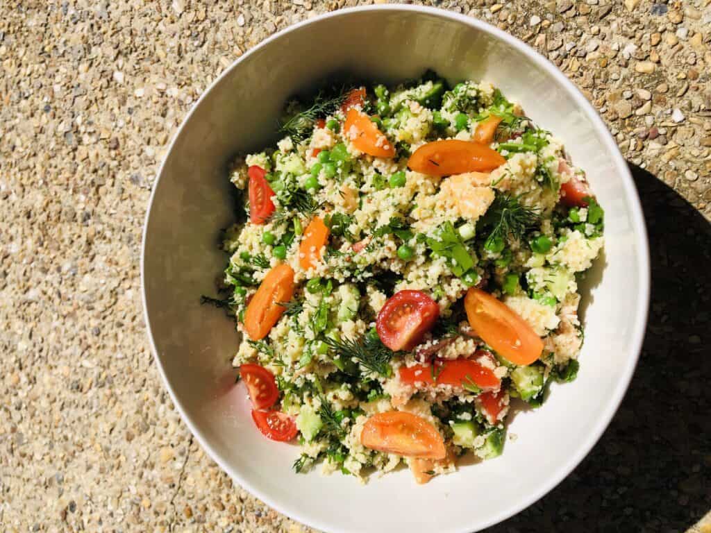 Couscous Salad with Tuna - Mrsfoodiemumma - Salads