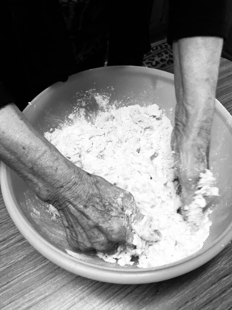 Nonna Making gnocchi