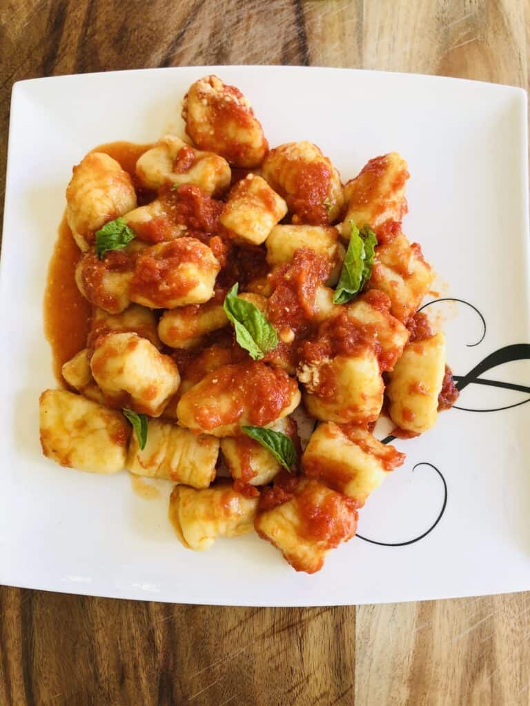 Homemade gnocchi