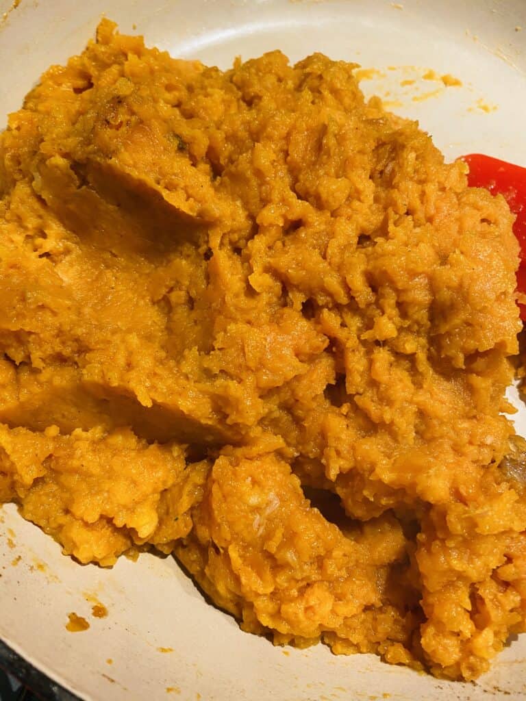 creamy sweet potato mash 