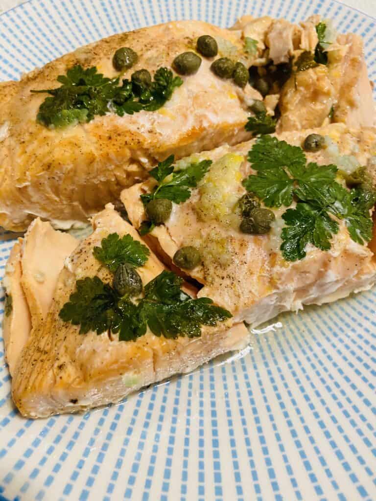 Oven Baked salmon - Mrsfoodiemumma - Seafood
