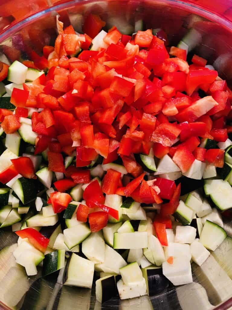 Mediterranean Veggie pasta 