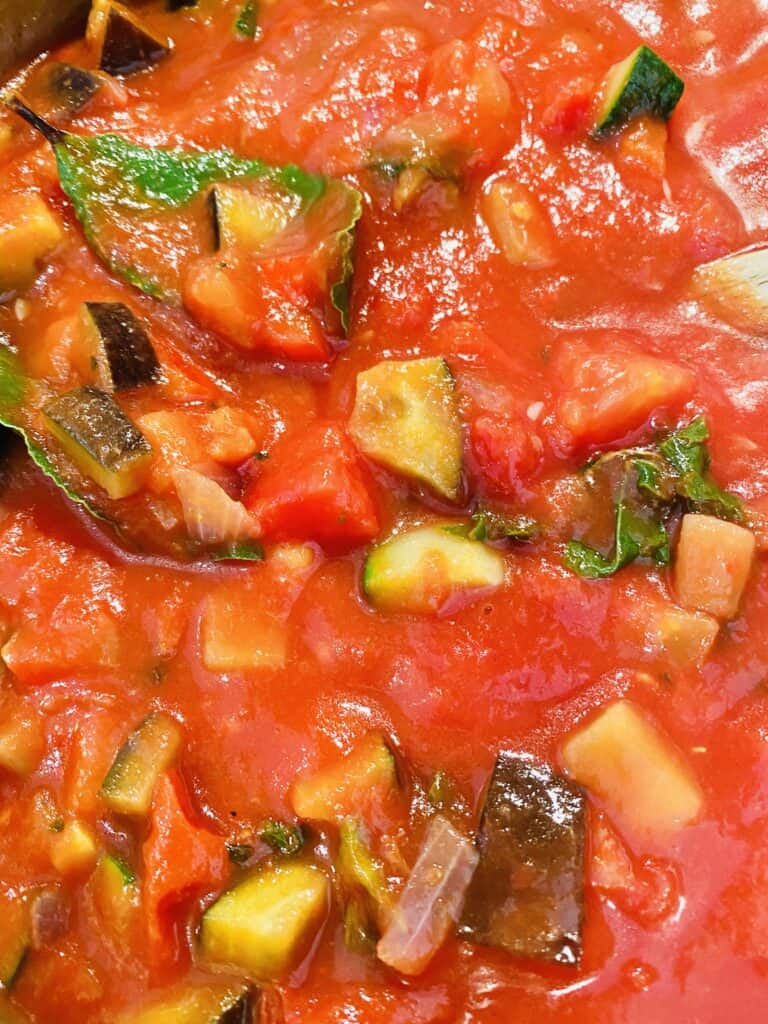 Italian vegetable pasta sauce 