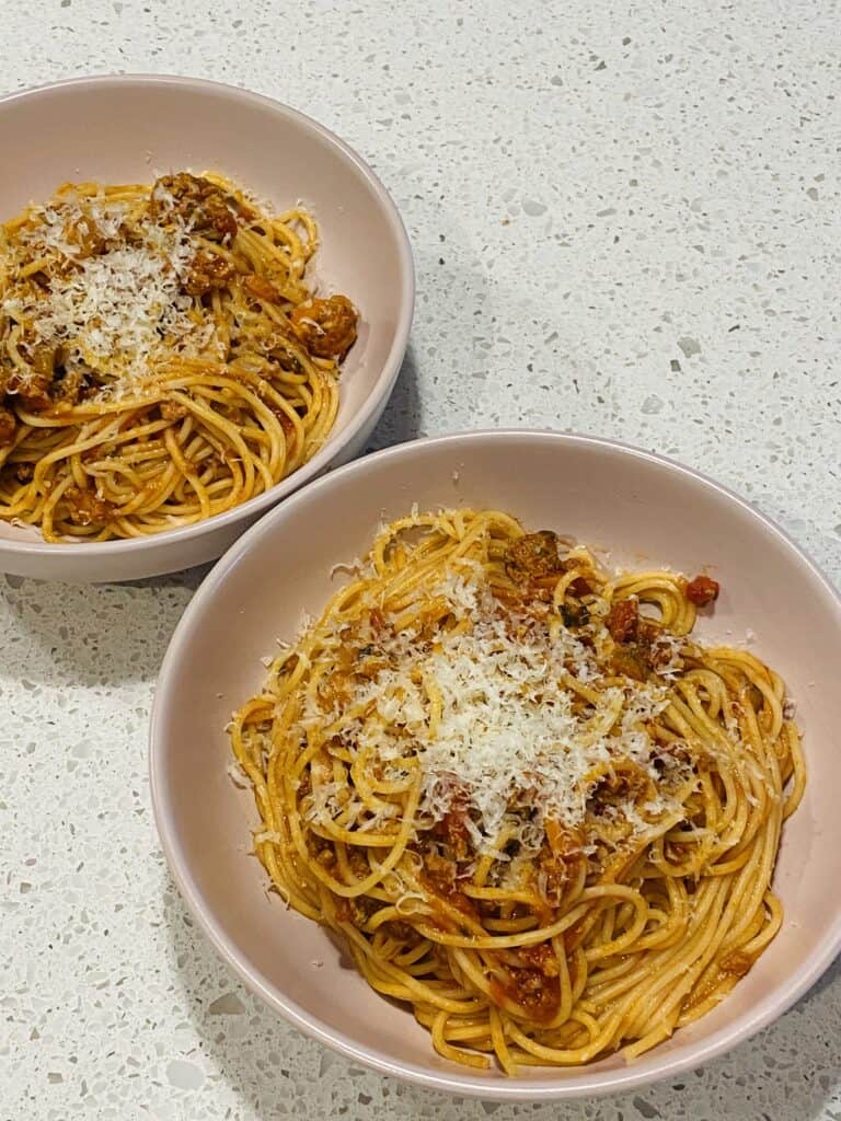 Italian traditional  Spaghetti bolognese 