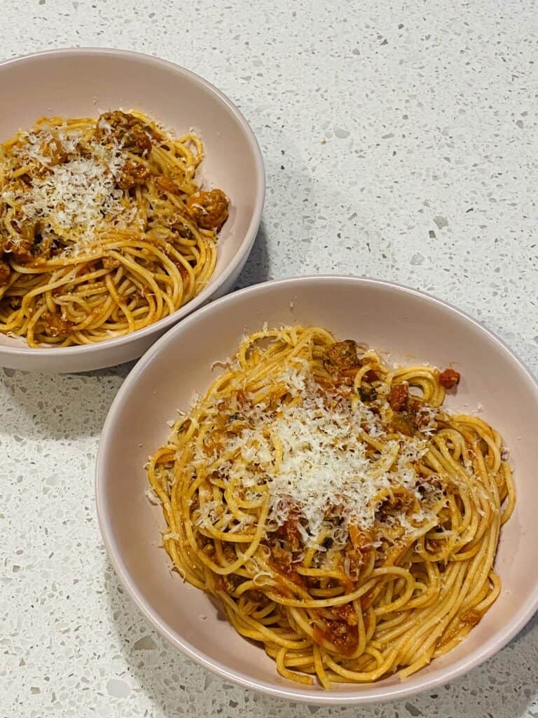 Italian traditional Spaghetti bolognese