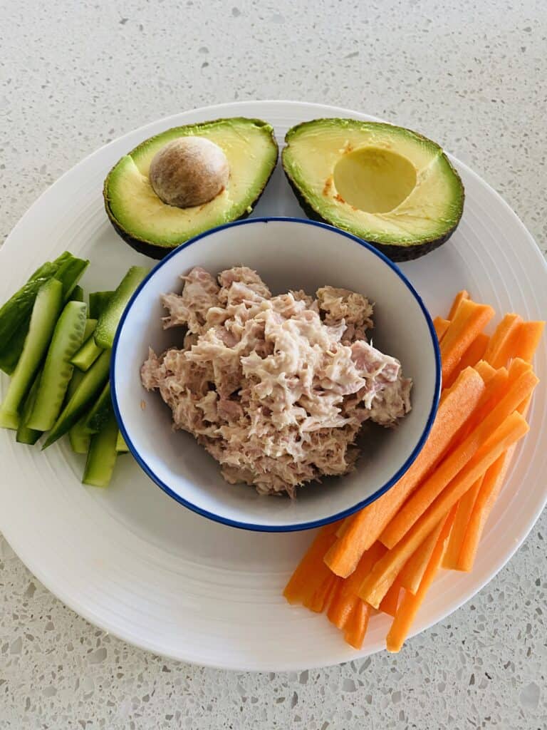 Fresh ingredients for sushi filling