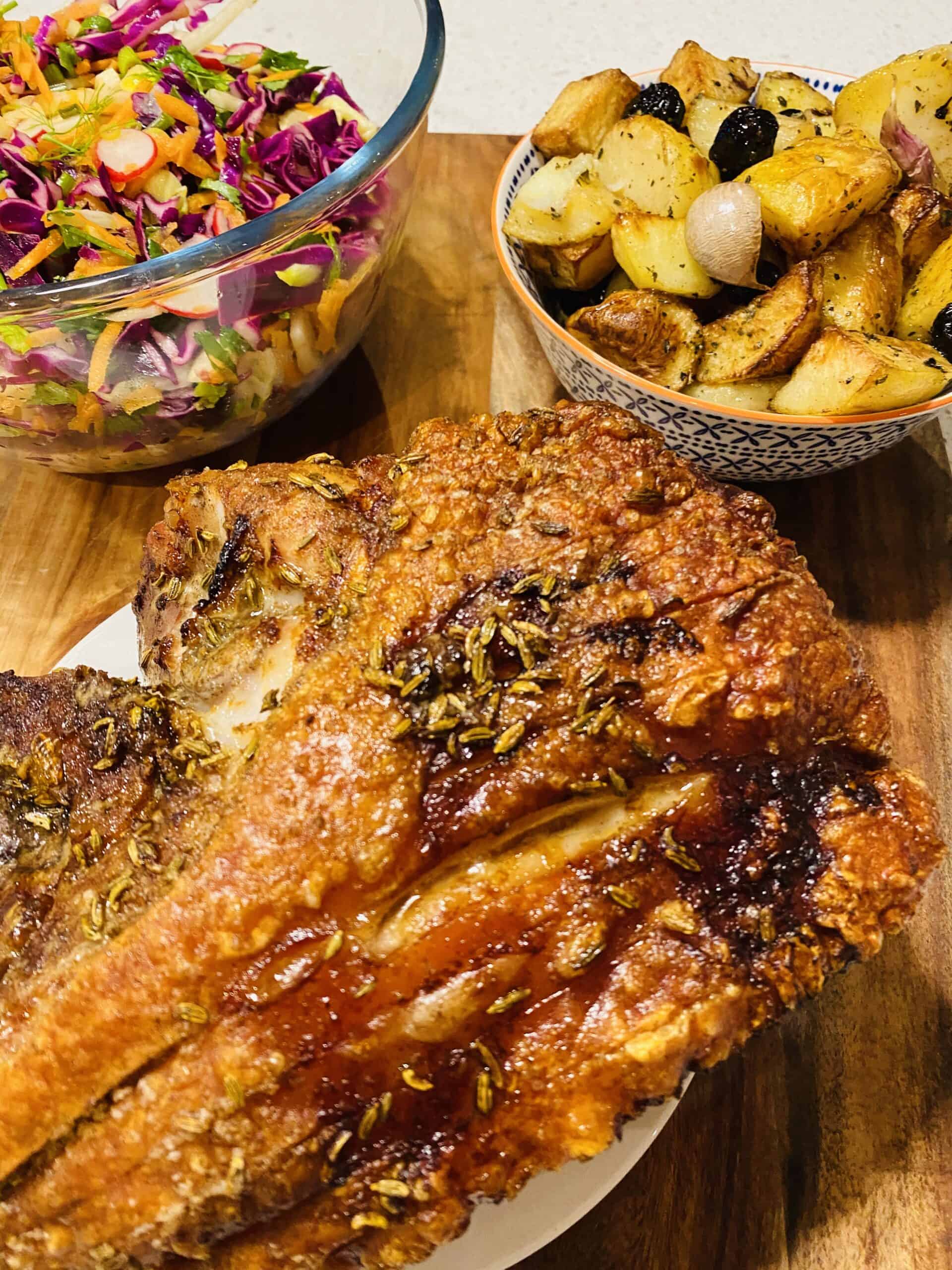 Roast Pork with Crispy Crackling Mrsfoodiemumma