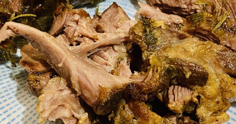 The Best Ever Slow roasted lamb shoulder