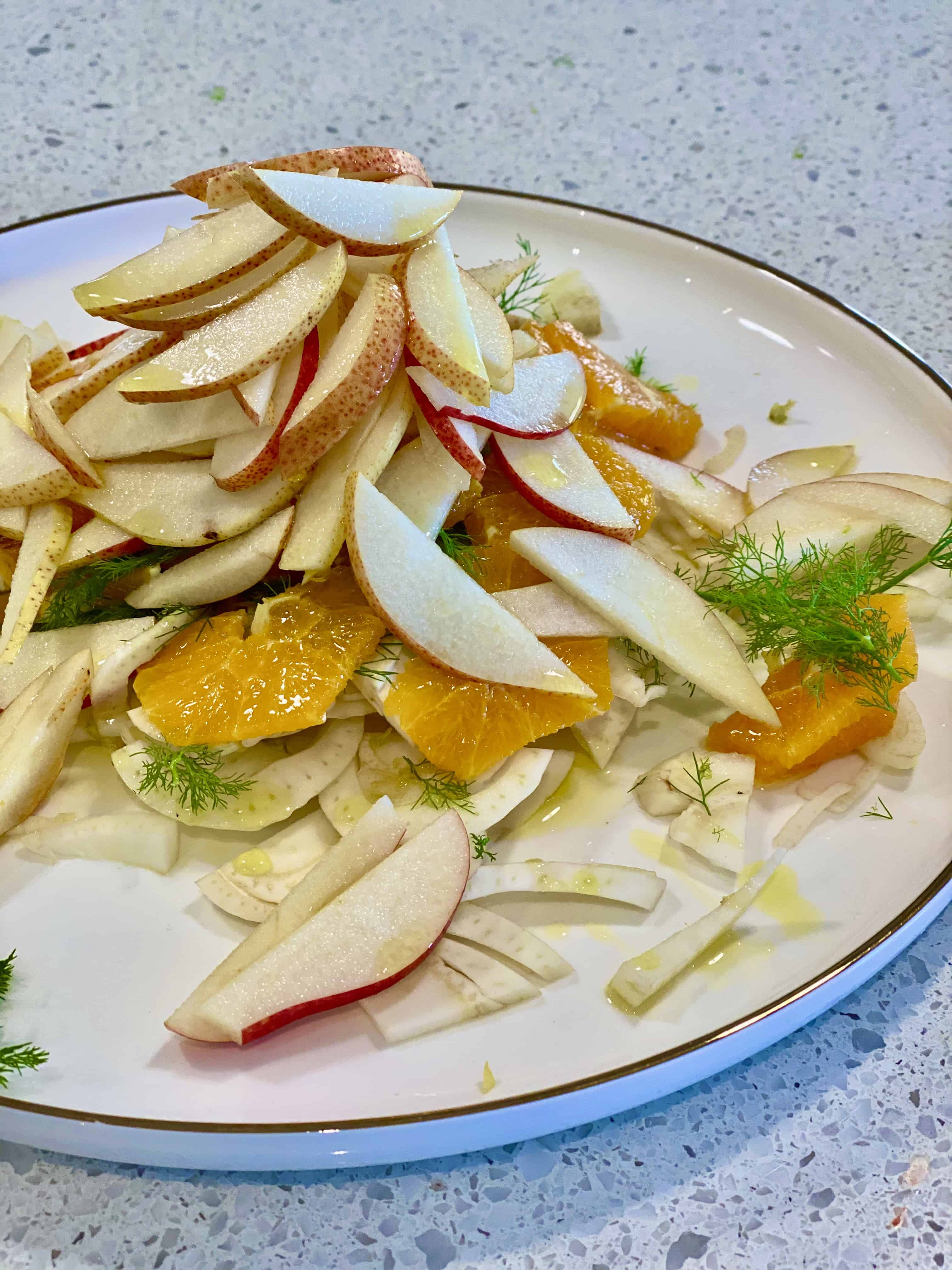 orange and pear salad 