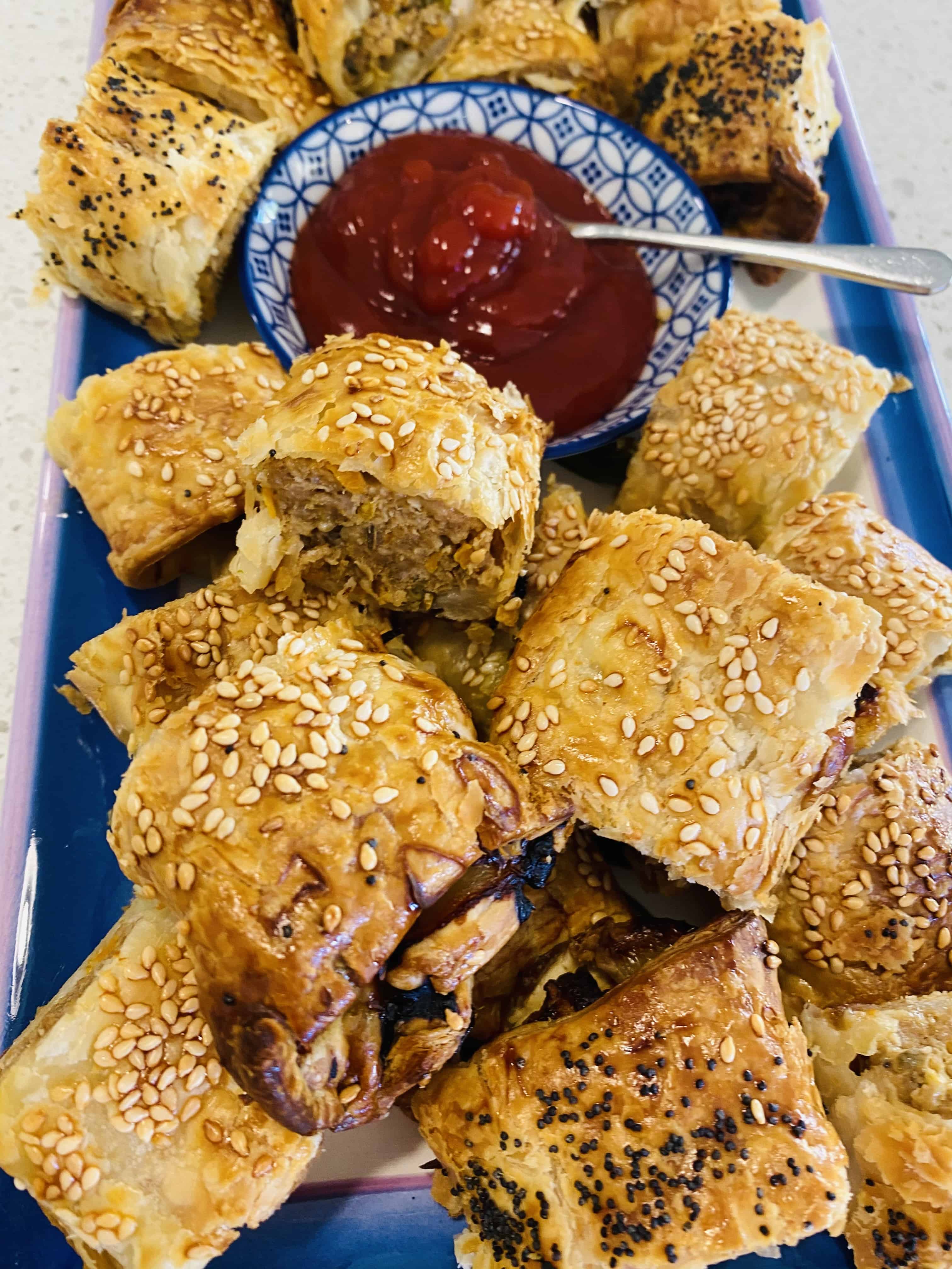 Homemade sausage rolls