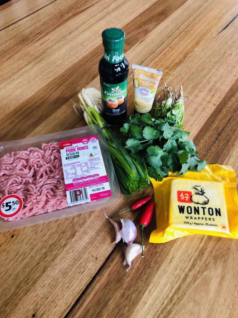 Wonton ingredients