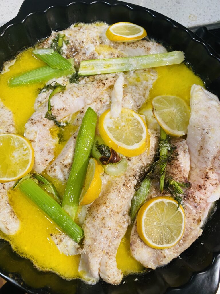 Oven baked fish