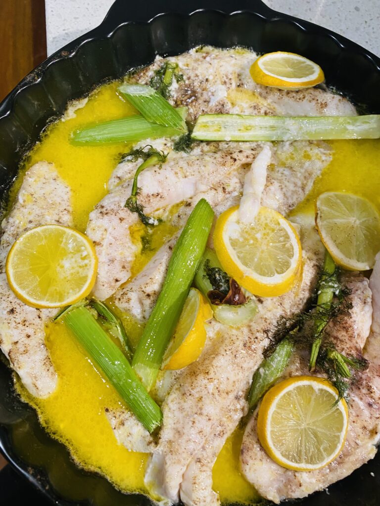 Oven baked fish