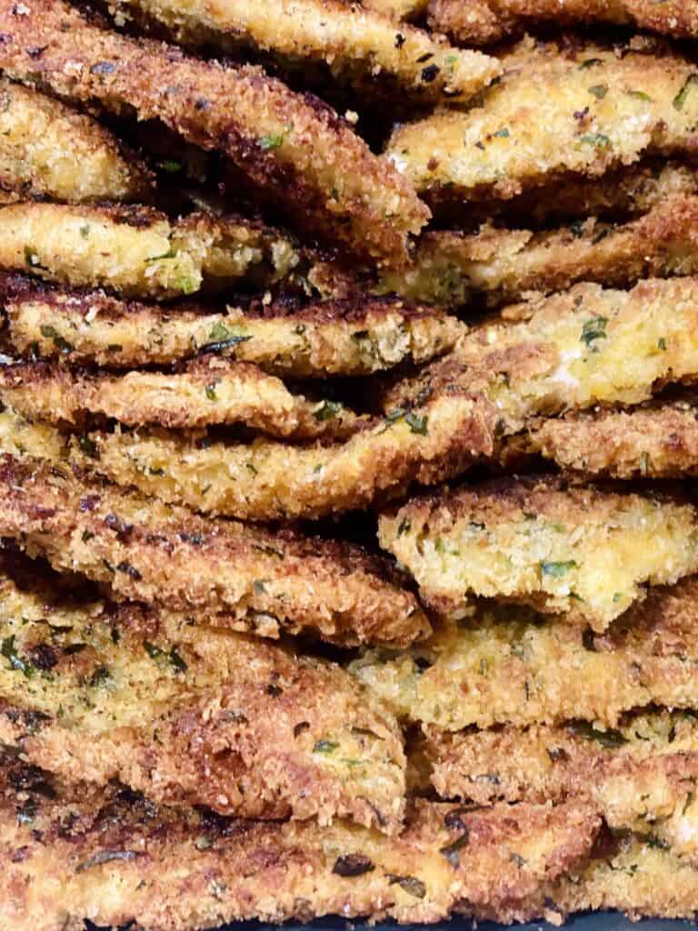 Homemade Italian chicken schnitzel 